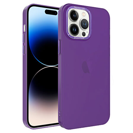 X-Level Heets Cover iPhone 14 Pro Uyumlu Mor Telefon Kılıfı