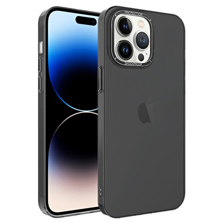 X-Level Heets Cover iPhone 14 Pro Max Uyumlu Siyah Telefon Kılıfı
