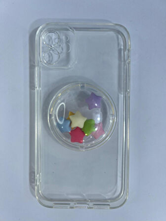 ARMORİX İPHONE 11 YILDIZ BONCUKLU HAREKETLİ SERT SİLİKON KILIF