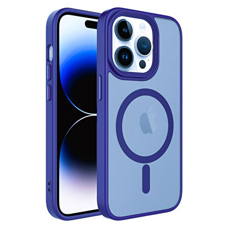 X-Level Foog Cover iPhone 15 Pro Max Telefon Kılıfı Lacivert