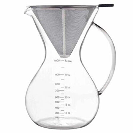 Chemex - 8 Cup 1000 ml Kulplu Kahve Demleme