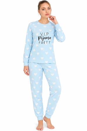 Seamlife Kadın Pamuklu Kışlık Termal Uzun Kollu Pijama Takımı