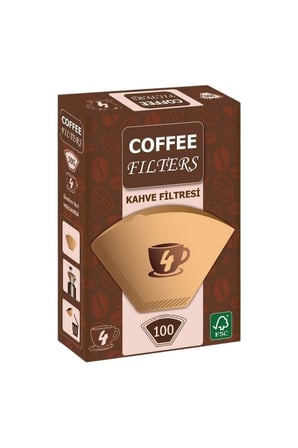 Coffeo Filters NO4 100 Adet Kahve Filtre Kağıdı x 2 Adet