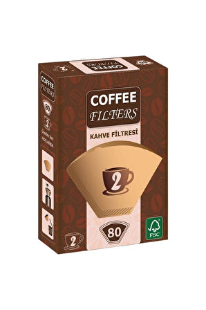 Caffeo Filters NO2 80 Adet Kahve Filtre Kağıdı x 2 Adet