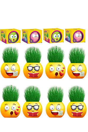 Çim Adam 12 Adet Yeni Nesil Kutulu Emoji Şekiller Parti Hediyelik Okul Öğrenci Karne Hediyeleri
