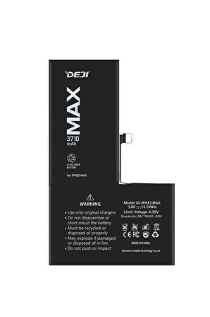 Deji iPhone XS MAX Batarya 3710 mAh Mucize Batarya Deji