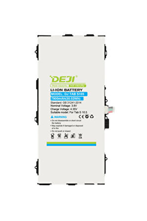 Deji Samsung Galaxy Tab S 10.5 SM T800 / T801 / T805 Mucize Batarya Deji