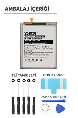 Deji Samsung Galaxy Note 10 Batarya Mucize Batarya Deji