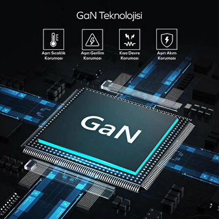 Woyax by Deji Gan 65W 2x Type-C PD ve USB Yüksek Hızlı Şarj Aleti, 1.2m 100W-5A Type-C Şarj Kablosu