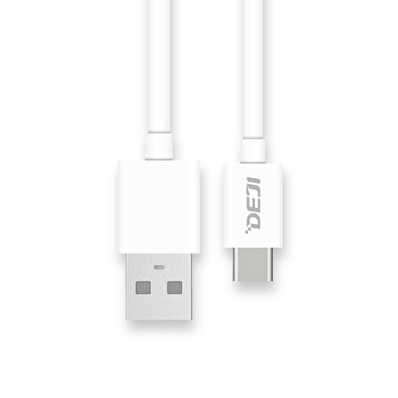 Deji Samsung Type-C Şarj ve Data Kablosu Beyaz 1.2M