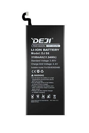 Deji Samsung Galaxy S6 Batarya 3100 mAh Mucize Batarya Deji
