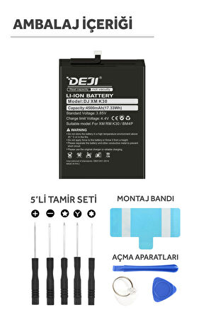 Deji Xiaomi Redmi K30 / Poco X2 Batarya Mucize Batarya Deji BM4P