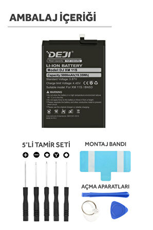 Xiaomi Redmi Note 11 - Redmi Note 11S - POCO M4 Pro 4G Mucize Batarya Deji BN5D