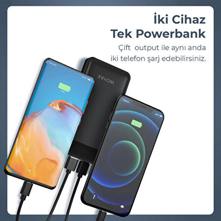 Woyax Powerbank 20000mah Hızlı 22.5w Taşınabilir Batarya Şarj Cihazı