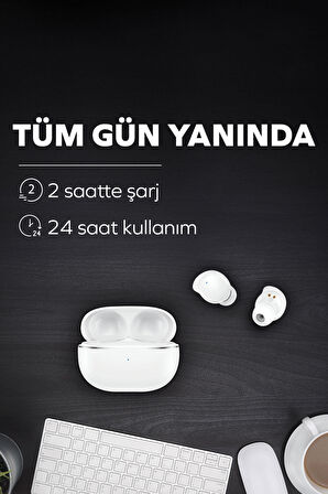 Woyax by Deji Dots Mini Kablosuz Bluetooth Kulaklık, Kulak İçi Ultra Hafif,  HiFi Stereo Ses