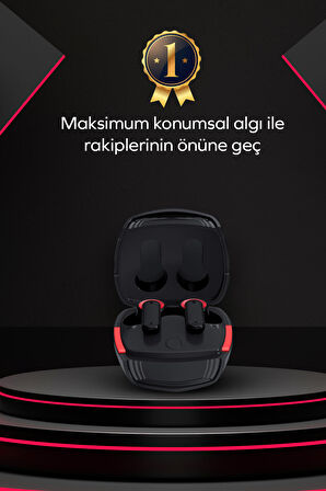 Woyax by Deji Gaming Kablosuz Bluetooth Oyuncu Kulaklık 60 ms Gecikme HD 4 Mikrofon ENC Çift Cihaz Desteği