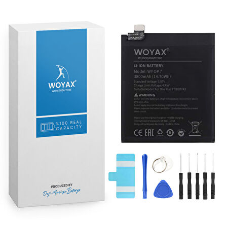 Woyax by Deji OnePlus 7T Uyumlu Premium Batarya BLP743