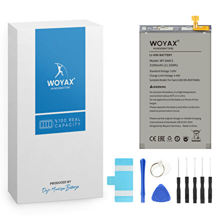 Woyax by Deji Samsung Galaxy S10e Uyumlu Premium Batarya