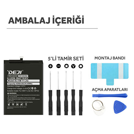 Deji Xiaomi Mi 12 Pro (5G) Uyumlu Mucize Batarya BP45