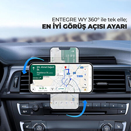 Woyax MagSafe Mıknatıslı Kablosuz Şarjlı ProMag Araç İçi Telefon Tutucu Araba Telefon Tutacağı iPhone/Android
