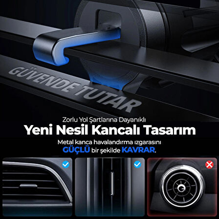 Woyax MagSafe Mıknatıslı Kablosuz Şarjlı ProMag Araç İçi Telefon Tutucu Araba Telefon Tutacağı iPhone/Android