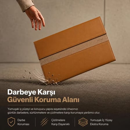 Woyax S-Touch 15-16 İnç NFC Özellikli Laptop Çantası Su Geçirmez MacBook Kılıfı iPad Tablet El Çantası