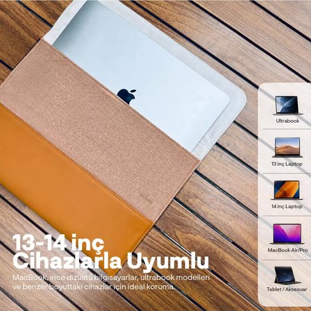 Woyax S-Touch 13-14 İnç NFC Özellikli Laptop Çantası Su Geçirmez MacBook Kılıfı iPad Tablet El Çantası