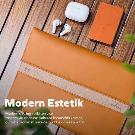 Woyax S-Touch 13-14 İnç NFC Özellikli Laptop Çantası Su Geçirmez MacBook Kılıfı iPad Tablet El Çantası