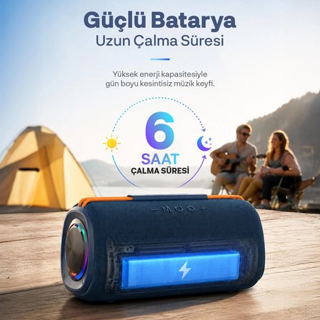 Woyax Taşınabilir Bluetooth Hoparlör, 30W Kablosuz Oval Speaker, Ses Bombası USB, TWS, 30W Güçlü Ses Bass Büyük Küçük Boy
