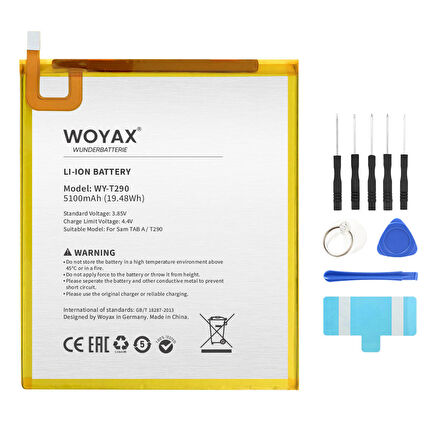 Woyax by Deji Samsung Galaxy TAB A Tablet Batarya