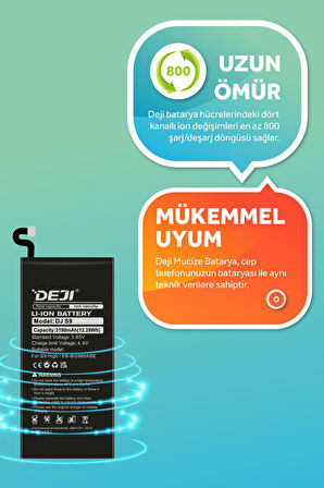 Samsung Galaxy S9 Batarya Mucize Batarya Deji 3190mAh