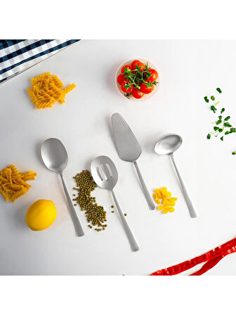 Porsima Sidney 4 Parça Paslanmaz Çelik Mini Servis Seti