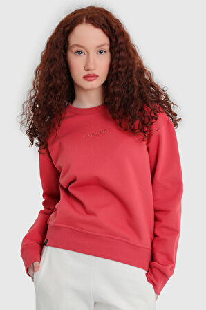 Kadın Yünlü Basic Sweatshirt - 18050