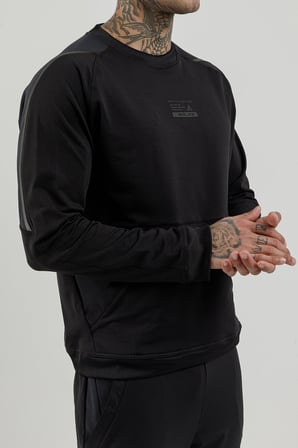 Airlife Stronger High RSI 5 7 Sıfır Yaka Erkek Sweatshirt Siyah