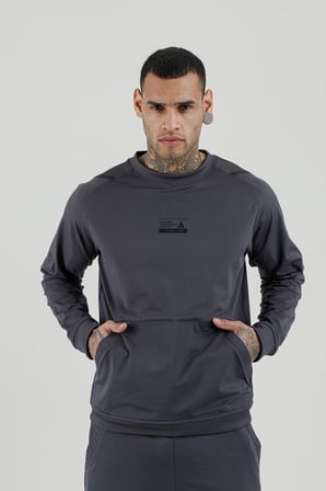 Airlife Stronger High RSI 5 7 Sıfır Yaka Erkek Sweatshirt Füme