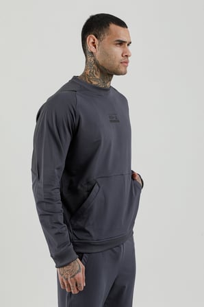 Airlife Stronger High RSI 5 7 Sıfır Yaka Erkek Sweatshirt Füme