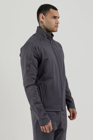 Airlife Power 22 CR Line Tam Boy Fermuarlı Erkek Dik Yaka Sweatshirt Füme
