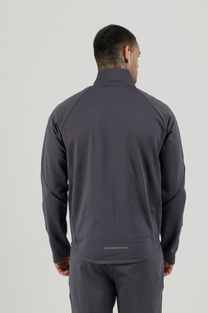 Airlife Power 22 CR Line Tam Boy Fermuarlı Erkek Dik Yaka Sweatshirt Füme