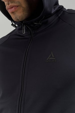 Airlife Power 22 CR Line Tam Boy Fermuarlı Erkek Kapüşonlu Sweatshirt Lacivert