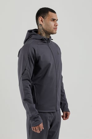 Airlife Power 22 CR Line Tam Boy Fermuarlı Erkek Kapüşonlu Sweatshirt Füme