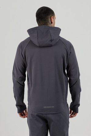 Airlife Power 22 CR Line Tam Boy Fermuarlı Erkek Kapüşonlu Sweatshirt Füme