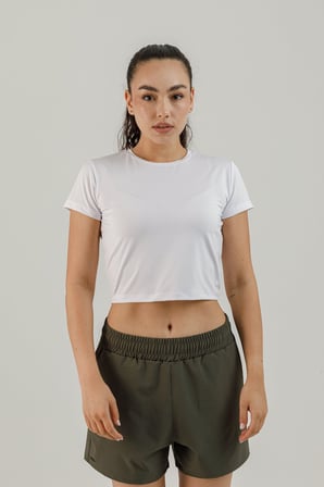 Airlife Sportswear Kısa Kollu Kadın Sporcu Tişörtü Beyaz