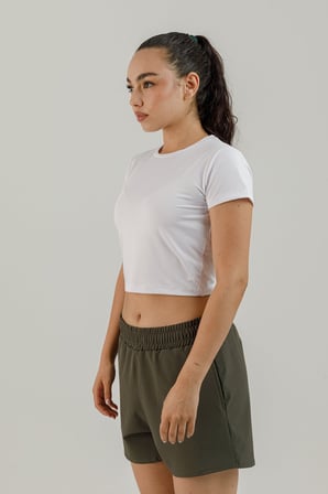 Airlife Sportswear Kısa Kollu Kadın Sporcu Tişörtü Beyaz