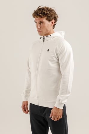 Airlife Saturn UR7 Pro I Tam Boy Fermuarlı Erkek Kapüşonlu Sweatshirt Beyaz