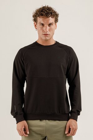 Airlife Saturn UR7 Pro I Sıfır Yaka Erkek Sweatshirt Siyah