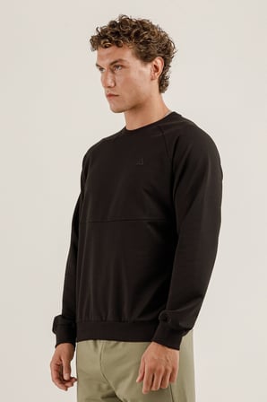 Airlife Saturn UR7 Pro I Sıfır Yaka Erkek Sweatshirt Siyah