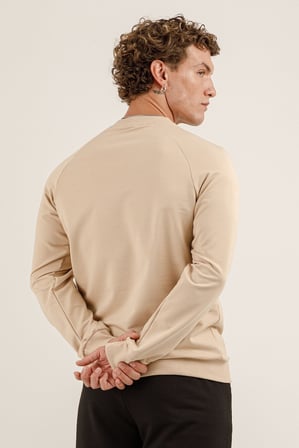 Airlife Saturn UR7 Pro I Sıfır Yaka Erkek Sweatshirt Bej