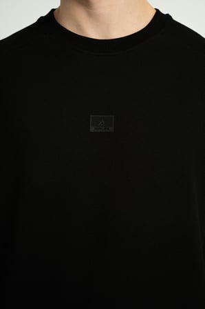Airlife Foursquare Erkek Sıfır Yakalı Sweatshirt Siyah