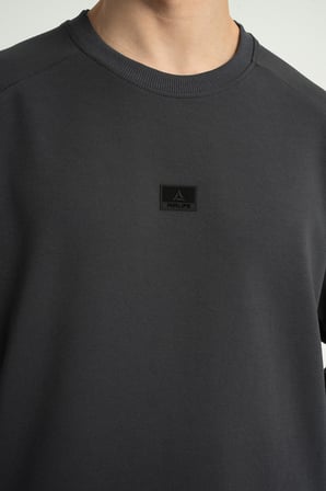 Airlife Foursquare Erkek Sıfır Yakalı Sweatshirt Smoked