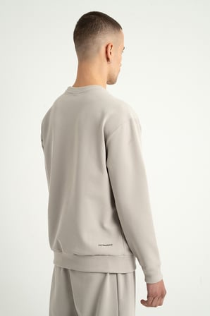 Airlife Foursquare Erkek Sıfır Yakalı Sweatshirt Taş